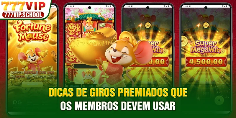 Dicas de giros premiados que os membros devem usar